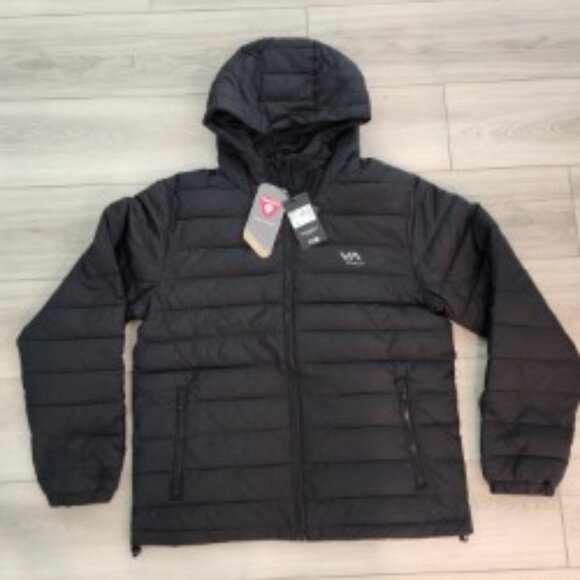 RVCA Other - RVCA Packable Hooded Puffa Jacket Black NWT SZ LG